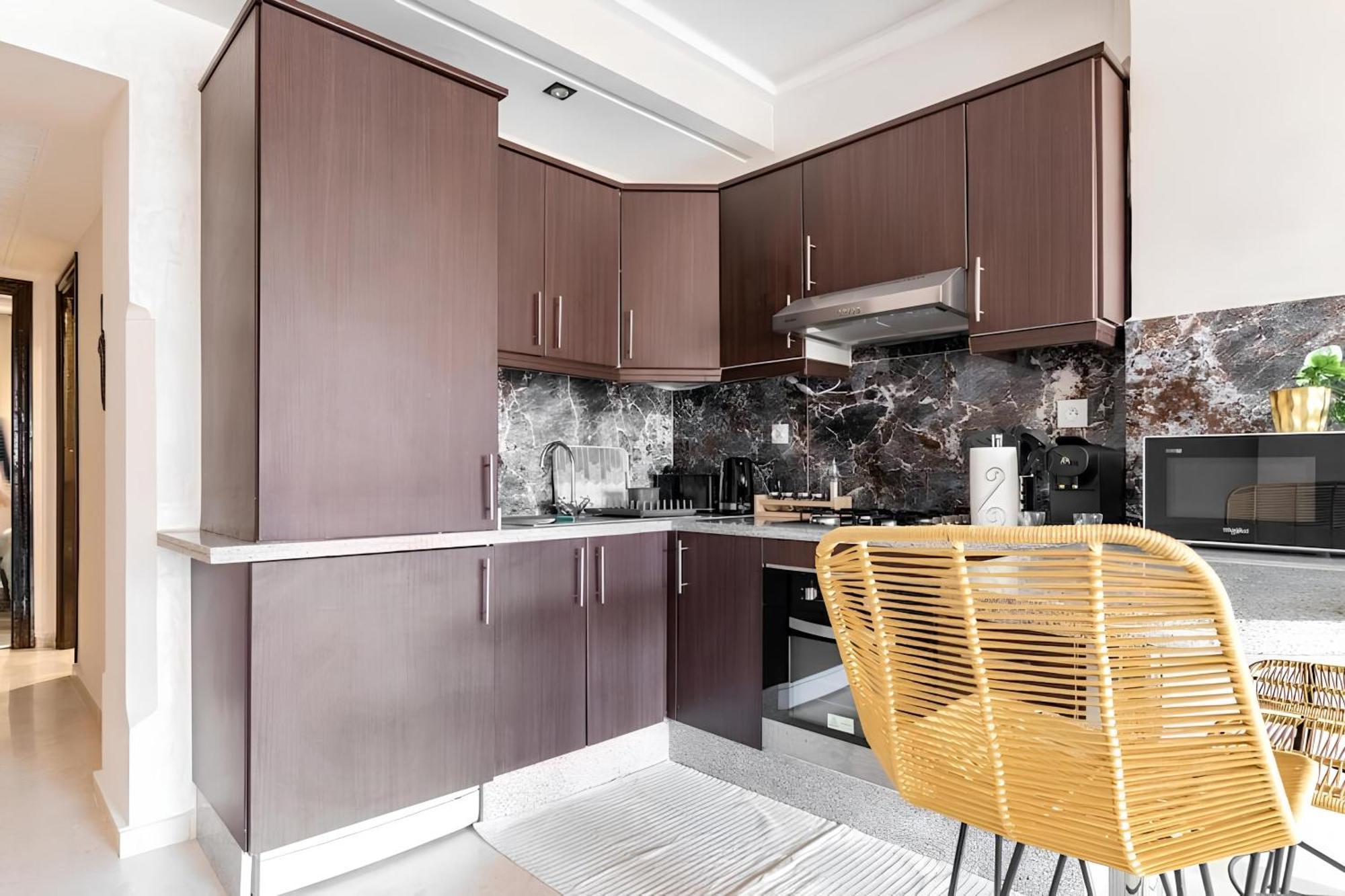 C-Appartement De Luxe Plein Centre De Gueliz Avec Piscine Parking Wifi Netflix Marakeş Dış mekan fotoğraf