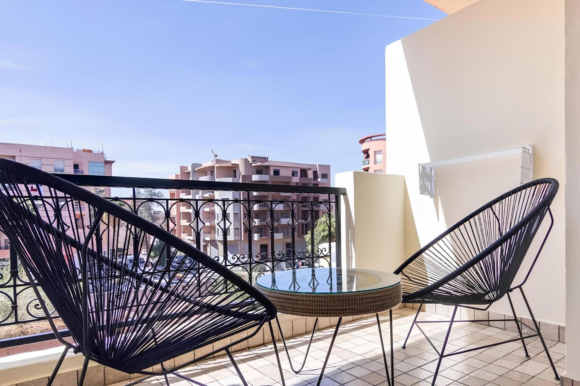 C-Appartement De Luxe Plein Centre De Gueliz Avec Piscine Parking Wifi Netflix Marakeş Dış mekan fotoğraf